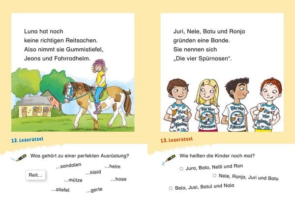Produktbild: Duden Leseprofi &ndash; Witzige Leser&auml;tsel zum Schulstart &ndash; Pferde und Freundschaft, 1. Klasse