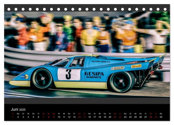 Produktbild: Motorsport in 1/32 (Tischkalender 2025 DIN A5 quer), CALVENDO Monatskalender