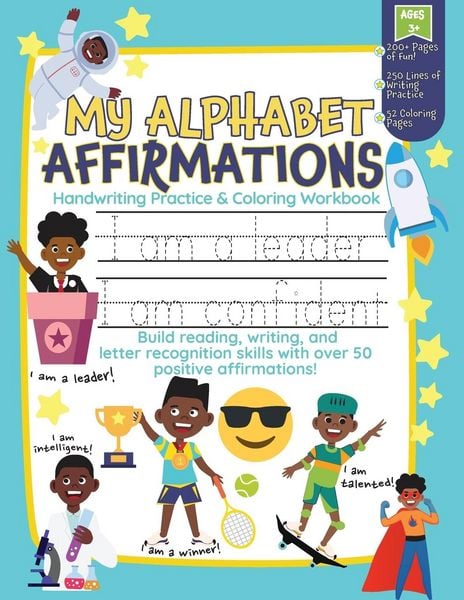 Produktbild: My Alphabet Affirmations Coloring and Handwriting Workbook for Black Boys