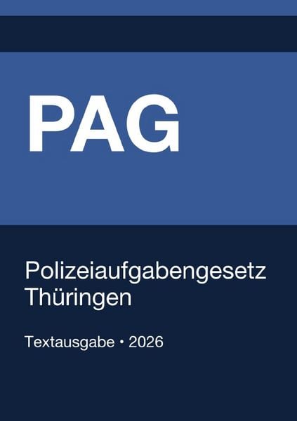 Produktbild: PAG - Polizeiaufgabengesetz Th&uuml;ringen 2026