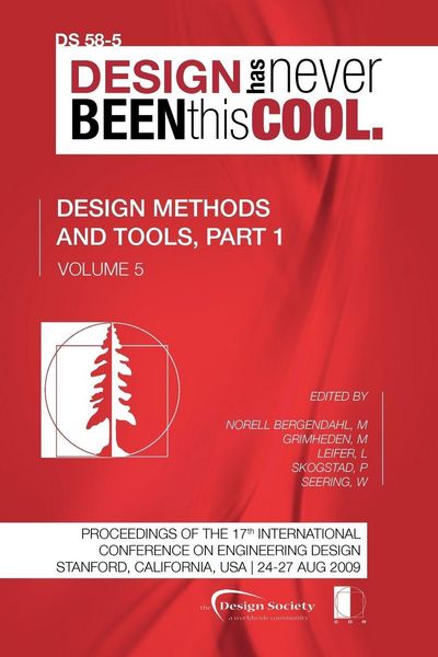 Produktbild: Proceedings of ICED'09, Volume 5, Design Methods and Tools, Part 1