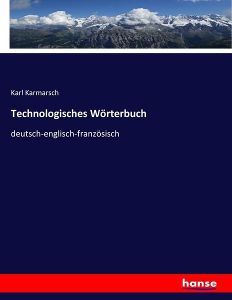 Produktbild: Technologisches W&ouml;rterbuch