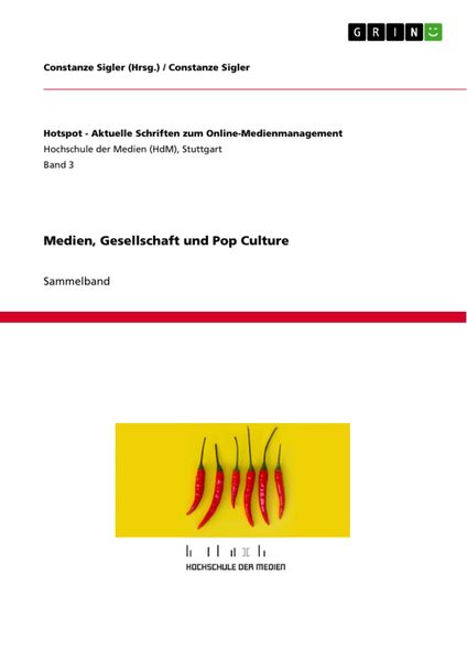 Produktbild: Medien, Gesellschaft und Pop Culture