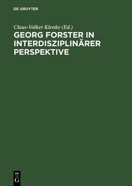 Produktbild: Georg Forster in interdisziplin&auml;rer Perspektive