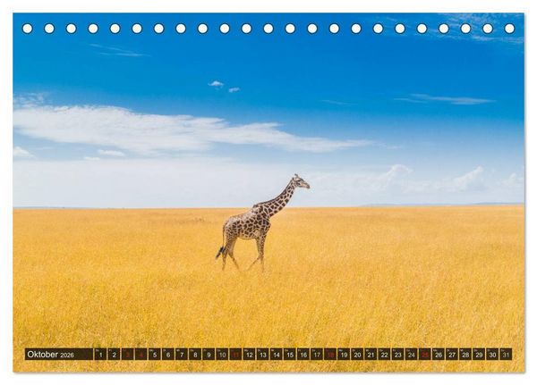 Produktbild: Ostafrika (Tischkalender 2026 DIN A5 quer), CALVENDO Monatskalender