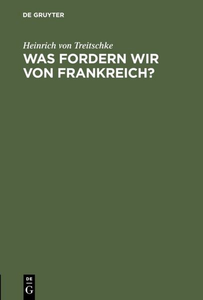 Produktbild: Was fordern wir von Frankreich?