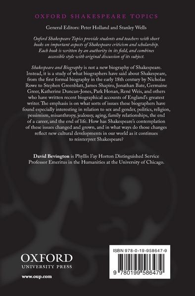 Produktbild: Shakespeare & Biography