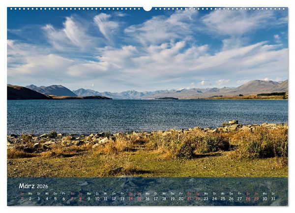 Produktbild: Neuseeland - Wo sich Himmel und Erde begegnen (Wandkalender 2026 DIN A2 quer), CALVENDO Monatskalender