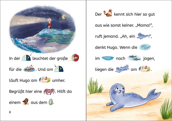 Bildermaus - Sina Seehund hilft ihrem Freund