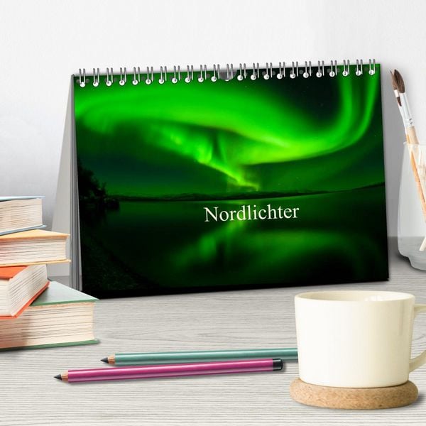 Produktbild: Nordlichter (Tischkalender 2026 DIN A5 quer), CALVENDO Monatskalender
