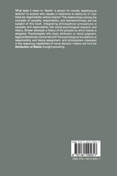 Produktbild: The Attribution of Blame