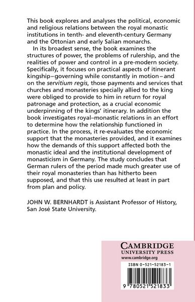 Produktbild: Itinerant Kingship and Royal Monasteries in Early Medieval Germany, C.936 1075