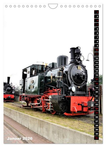 Produktbild: EISENBAHN - NOSTALGIE - 2026 (Wandkalender 2026 DIN A4 hoch), CALVENDO Monatskalender