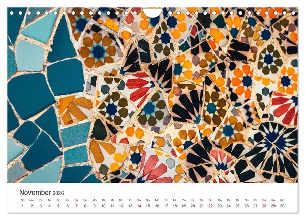 Produktbild: Kunstvolle Mosaike (Wandkalender 2026 DIN A4 quer), CALVENDO Monatskalender