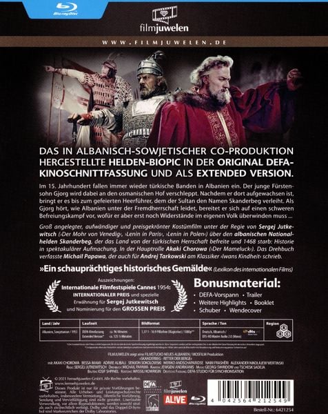 Produktbild: Skanderbeg - Ritter der Berge (Extended Edition) (DEFA Filmjuwelen)