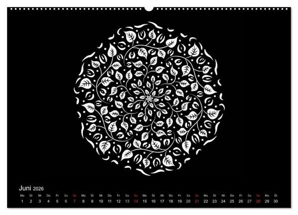Produktbild: Entspannung und Ruhe durch Mandalas (Wandkalender 2026 DIN A2 quer), CALVENDO Monatskalender