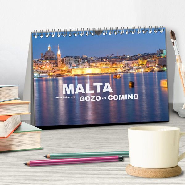 Produktbild: Malta - Gozo und Comino (Tischkalender 2026 DIN A5 quer), CALVENDO Monatskalender