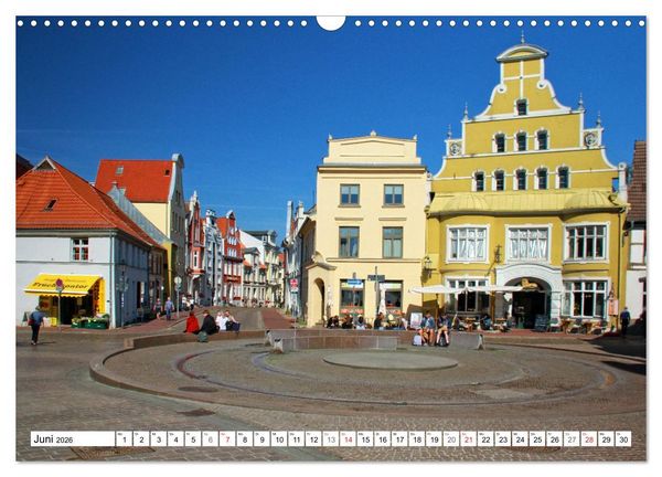 Produktbild: Wismarer Ansichten 2026 (Wandkalender 2026 DIN A3 quer), CALVENDO Monatskalender