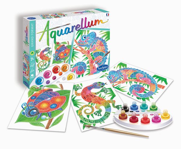 Aquarellum GM Die Hauptstädte – Malset Für Kinder Ab 7 Jahren, Mit Wachstechnik, Inkl. Farben & Pinsel