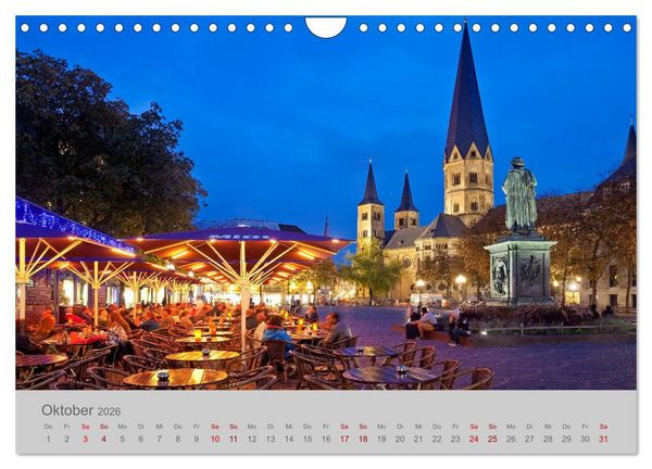 Produktbild: Bonn Die Stadt am Rhein (Wandkalender 2026 DIN A4 quer), CALVENDO Monatskalender