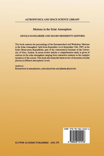 Produktbild: Motions in the Solar Atmosphere