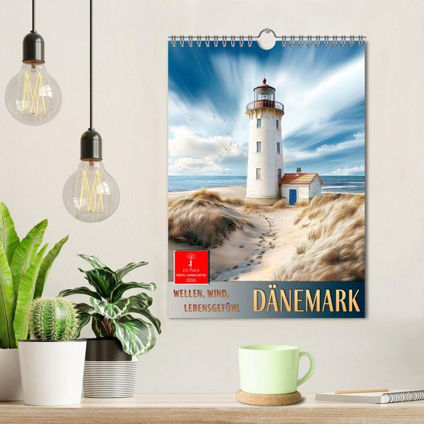 Produktbild: D&auml;nemark - Wellen, Wind, Lebensgef&uuml;hl (Wandkalender 2026 DIN A4 hoch), CALVENDO Monatskalender