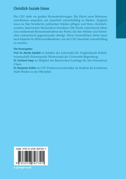 Produktbild: Christlich-Soziale Union