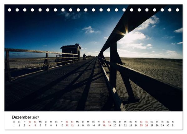 Produktbild: Sankt Peter-Ording. Licht, Schatten und Natur (Tischkalender 2027 DIN A5 quer), CALVENDO Monatskalender