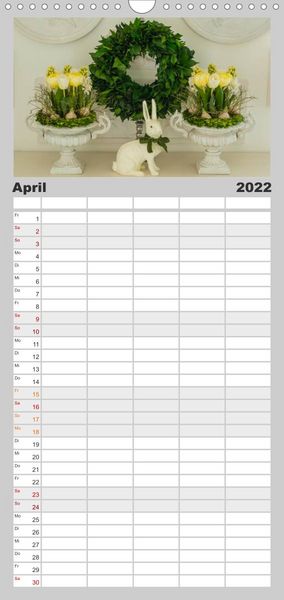Produktbild: Familienplaner Raum f&uuml;r Blumen (Wandkalender 2022 , 21 cm x 45 cm, hoch)