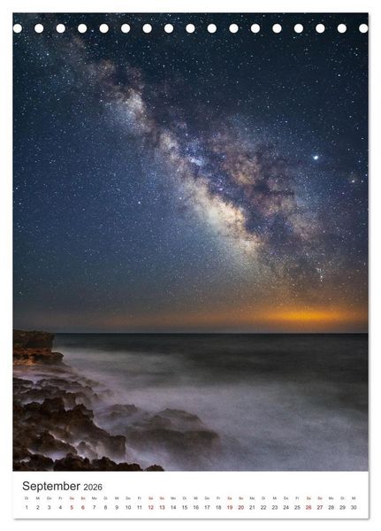 Produktbild: Milchstra&szlig;e - Unsere faszinierende Galaxie. (Tischkalender 2026 DIN A5 hoch), CALVENDO Monatskalender