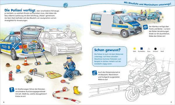 Produktbild: WAS IST WAS Junior Mitmach-Heft. Polizei