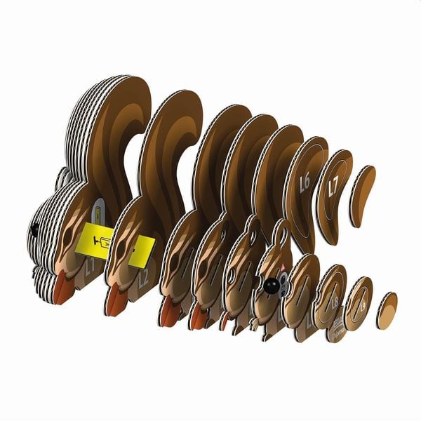 Produktbild: EUGY - 3D Bastelset Eichh&ouml;rnchen