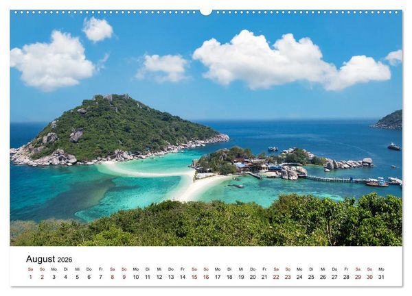 Produktbild: Die sch&ouml;nsten Inseln Thailands (Wandkalender 2026 DIN A2 quer), CALVENDO Monatskalender