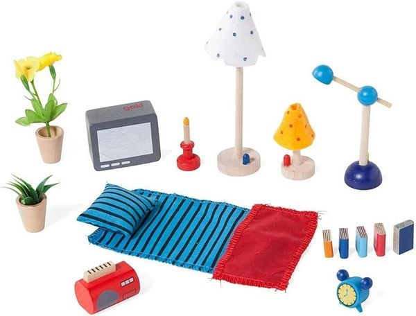 Produktbild: goki Accessoires Wohn- und Schlafzimmer f&uuml;r Puppenhaus