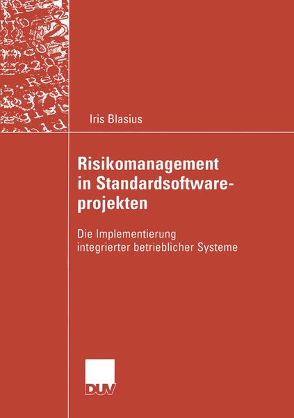 Produktbild: Risikomanagement in Standardsoftwareprojekten