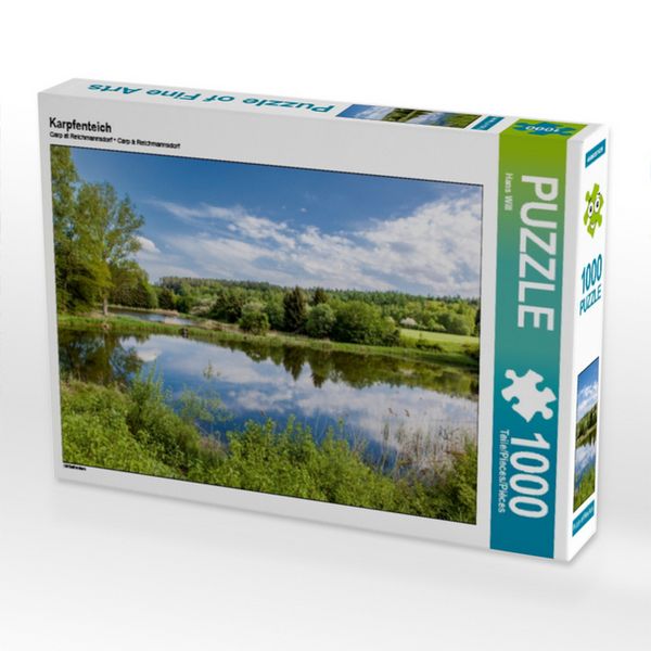 Produktbild: CALVENDO Puzzle Karpfenteich 1000 Teile Puzzle quer | 1000 Teile Lege-Gr&ouml;&szlig;e 64 &times; 48 cm Foto-Puzzle f&uuml;r gl&uuml;ckliche Stunden