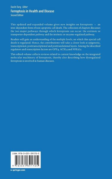 Produktbild: Ferroptosis in Health and Disease
