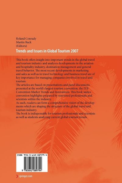 Produktbild: Trends and Issues in Global Tourism 2007