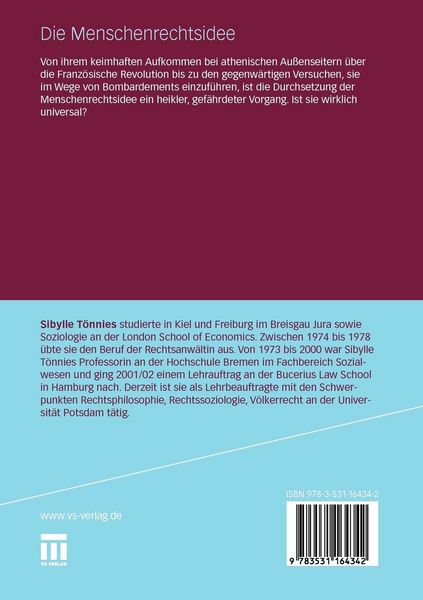 Produktbild: Die Menschenrechtsidee