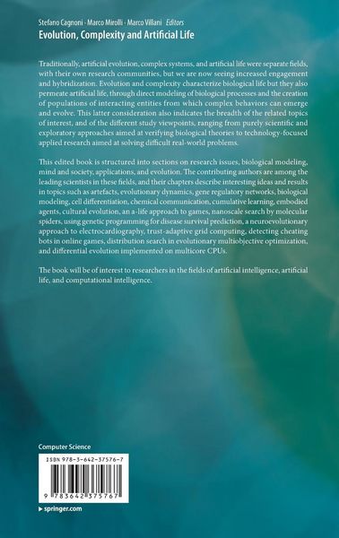 Produktbild: Evolution, Complexity and Artificial Life