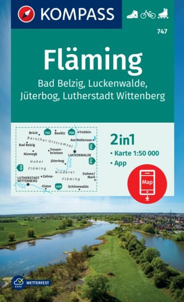 Produktbild: KOMPASS Wanderkarte Fl&auml;ming 747