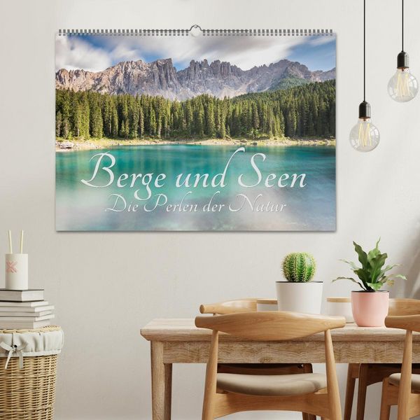 Produktbild: Berge und Seen - Die Perlen der Natur (Wandkalender 2026 DIN A2 quer), CALVENDO Monatskalender