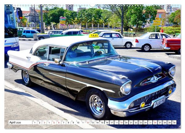 Produktbild: Golden Rocket 88 - Oldsmobile 1957 in Kuba (hochwertiger Premium Wandkalender 2026 DIN A2 quer), Kunstdruck in Hochglanz