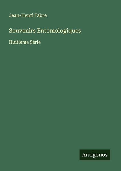 Produktbild: Souvenirs Entomologiques