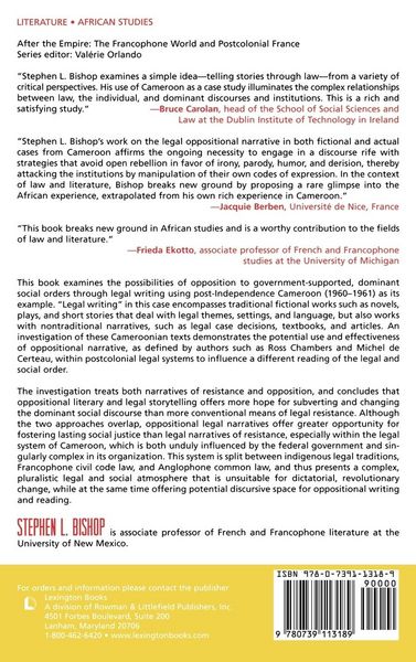 Produktbild: Legal Oppositional Narrative