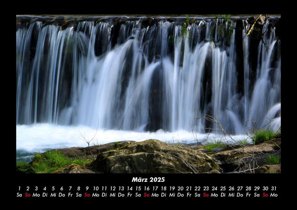 Produktbild: Wasserf&auml;lle 2025 Fotokalender DIN A3