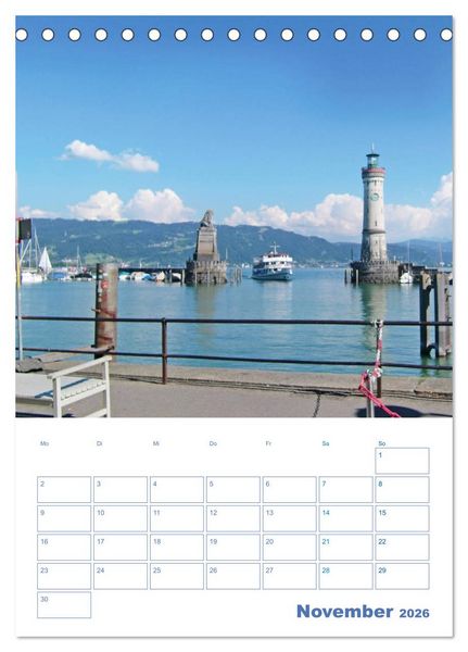 Produktbild: Lindau. Die Gl&uuml;cksfinder-Insel (Tischkalender 2026 DIN A5 hoch), CALVENDO Monatskalender