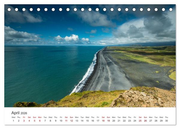 Produktbild: Summer in Iceland (Desk Calendar 2026 DIN A5 landscape), CALVENDO 12 Month DeskCalendar