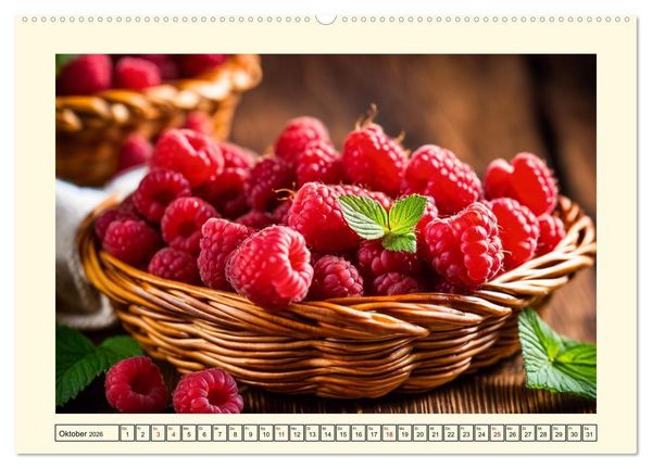 Produktbild: Gesundes frisches Obst (hochwertiger Premium Wandkalender 2026 DIN A2 quer), Kunstdruck in Hochglanz