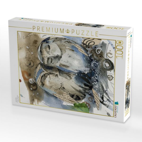 Produktbild: CALVENDO Puzzle zwei Eulen | 1000 Teile Lege-Gr&ouml;&szlig;e 64x48cm Foto-Puzzle f&uuml;r gl&uuml;ckliche Stunden